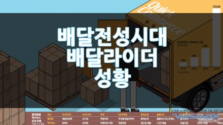 배달전성시대 배달라이더 성황!