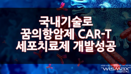 국내기술로 꿈의항암제 CAR-T 세포 치료제 개발 성공