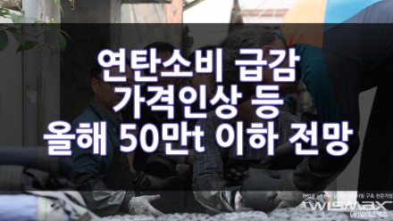 가격인상등 여파로 인해 연탄소비 급감 올해 첫 50만t 이하 전망