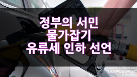 정부의 서민 물가 잡기! 유류세 인하 선언