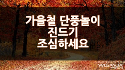 가을철 단풍놀이도 좋지만 진드기를 조심하세요