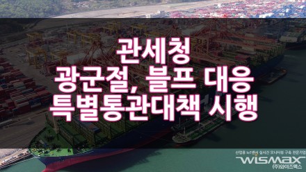 관세청 광군절·블랙프라이데이 대응 특별통관대책 시행