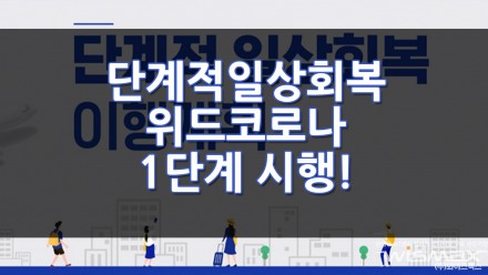오늘부터 단계별 일상회복 (위드코로나) 1단계 시행