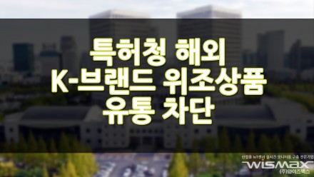 특허청 해외 K-브랜드 위조상품 유통 차단!