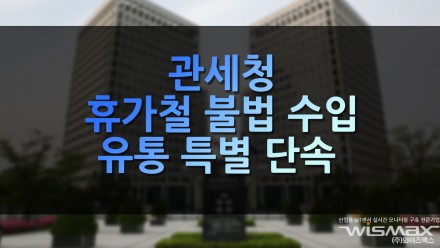 관세청 휴가철 불법 수입·유통 특별 단속