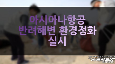 아시아나항공 인천 용유해안서 반려해변 환경정화 실시