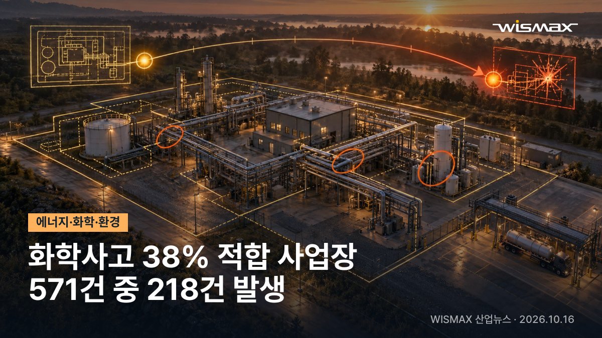 화학사고 38%가 예방관리계획 '적합' 판정 사업장에서 발생