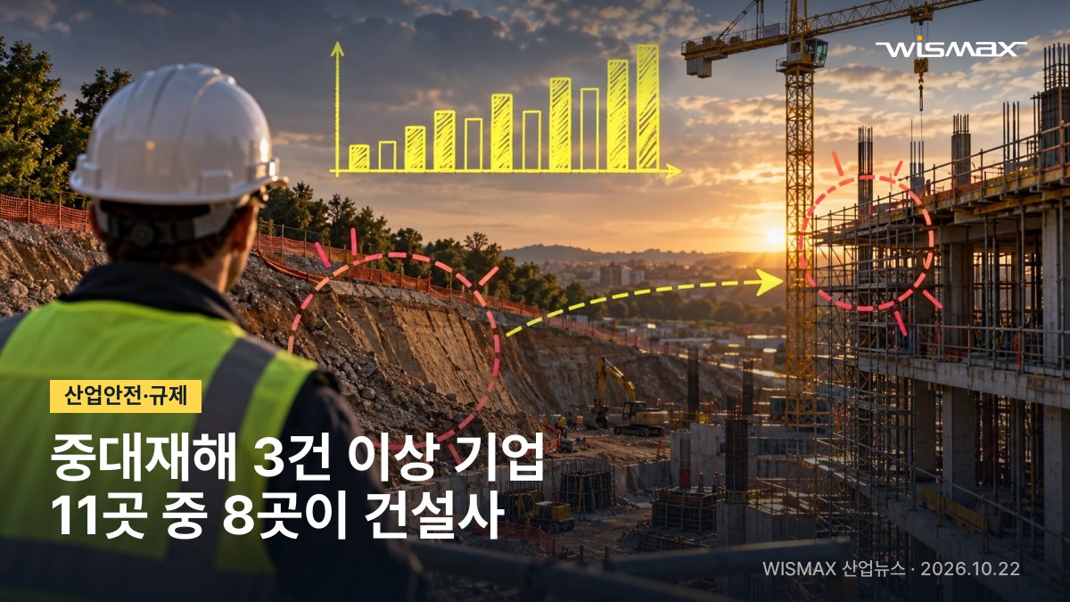21개월간 중대재해 3건 이상 보고 기업 11곳…8곳이 건설사