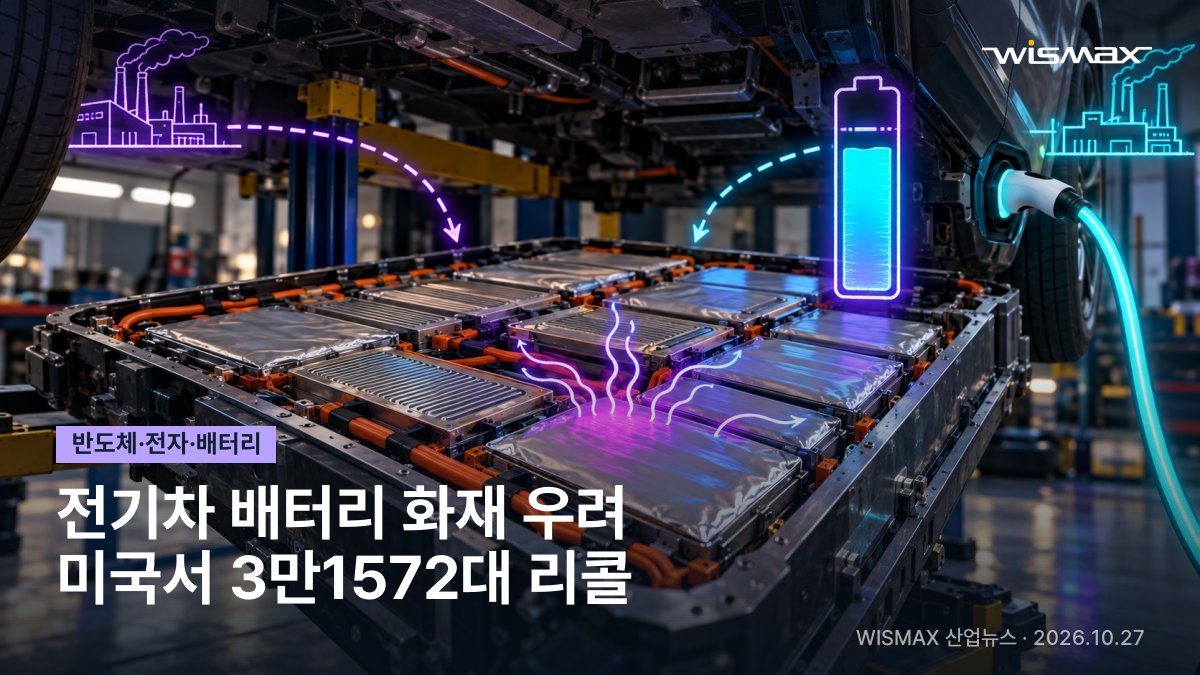 배터리 화재 우려로 미국서 전기차 3만1572대 리콜…충전 80% 제한