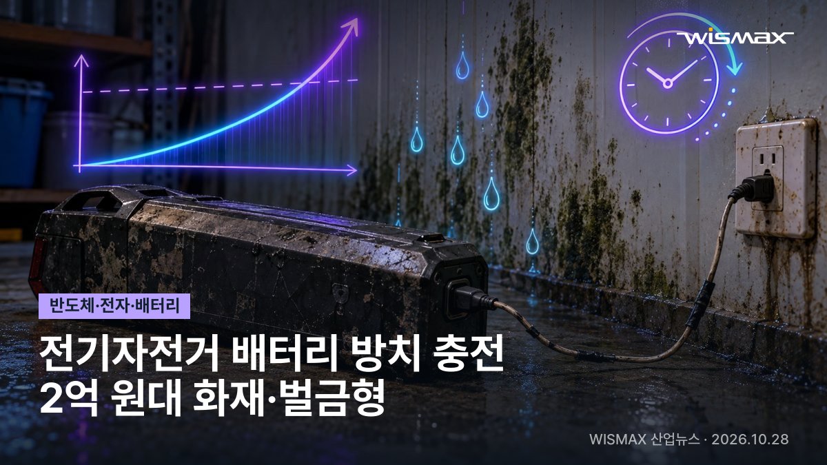 습한 창고서 전기자전거 배터리 충전하다 화재…업주 벌금 700만 원