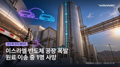 이스라엘 반도체 공장 원료 이송 중 가스 폭발…작업자 1명 숨져